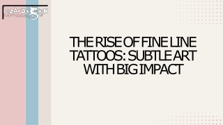 The Rise of Fine Line Tattoos Subtle Art with Big Impact