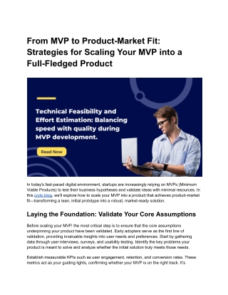 From MVP to Product-Market Fit_ Strategies for scaling your MVP into a full-fledged product.