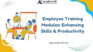 employee training modules enhancing skills