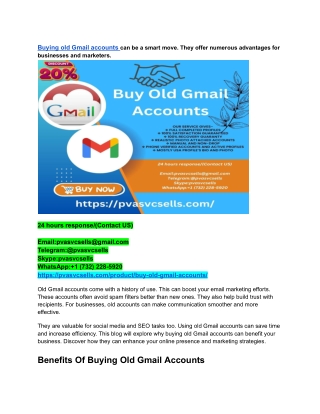 buying old gmail accounts can be a smart move