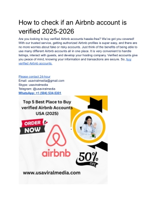 how to check if an airbnb account is verified