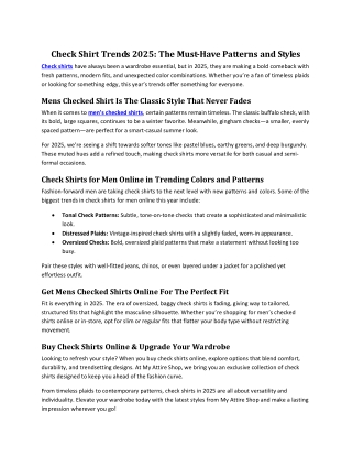 check shirt trends 2025 the must have patterns