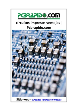 circuitos impresos ventajas Pcbrapido.com
