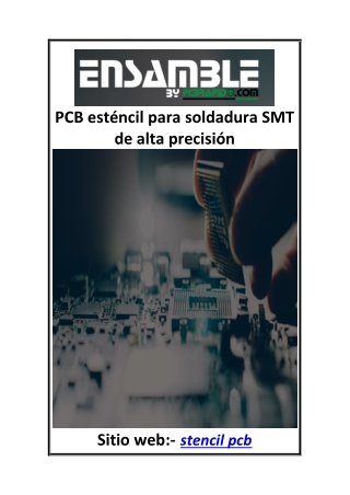PCB esténcil para soldadura SMT de alta precisión
