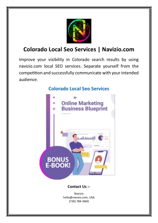 Colorado Local Seo Services | Navizio.com