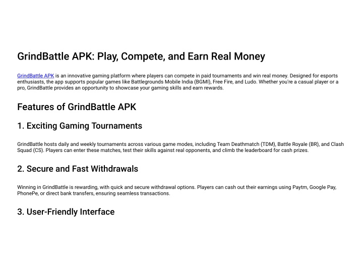 grindbattle apk play compete and earn real money