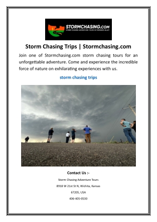 Storm Chasing Trips | Stormchasing.com