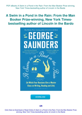 PDF eBooks A Swim in a Pond in the Rain From the Man Booker Prize-winning  New York Times-bestsellin