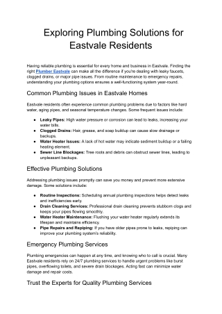 Expert Plumber in Eastvale | Mr. Rooter Plumbing of Riverside