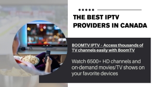 The Best IPTV Providers In Canada