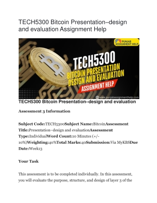 tech5300 bitcoin presentation design