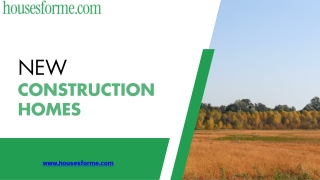 Luxury New Construction Homes in Prime Locations