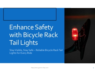 enhance safety with bicycle rack tail lights