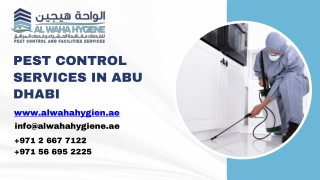 Pest Control in Abu Dhabi