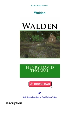 Books Read Walden