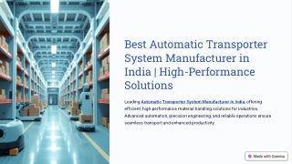 Best-Automatic-Transporter-System-Manufacturer-in-India-or-High-Performance-Solutions