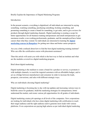 briefly explain the importance of digital