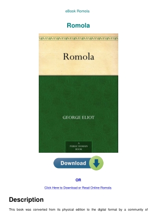eBook Romola