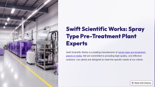 Swift-Scientific-Works-Spray-Type-Pre-Treatment-Plant-Experts