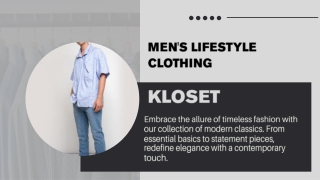 Men's Lifestyle Clothing