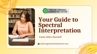 Spectral Interpretation Tutoring Help Guide | Master Spectroscopy with Expert As