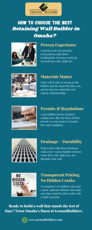 How to Choose the Best Retaining Wall Builder in Omaha?