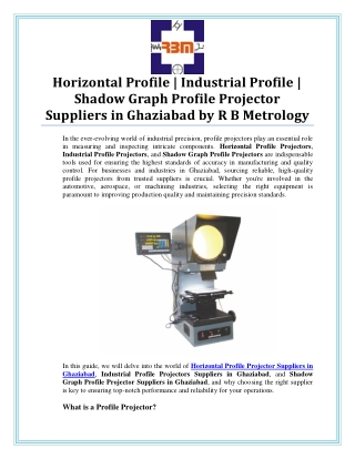 horizontal profile industrial profile shadow
