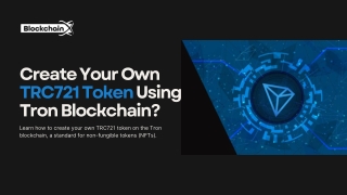 create your own trc721 token using tron blockchain