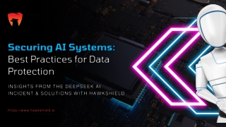 Securing AI Systems Best Practices for Data Protection