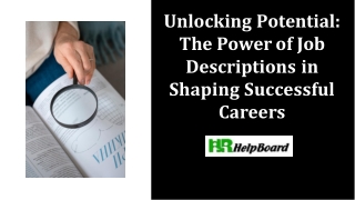unlocking potential the power of job descriptions