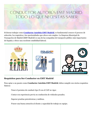 conductor autob s emt madrid todo