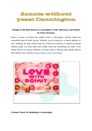 indulge in the best donuts in cannington fresh
