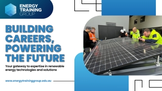 Building Careers, Powering The Future - ETG