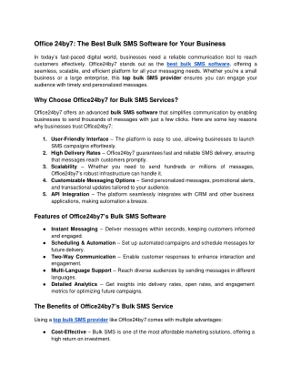 office 24by7 the best bulk sms software for your