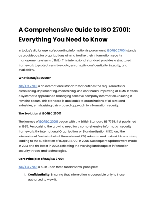 ISO_IEC 27001 Information Security Management system