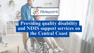 providing quality disability and ndis support