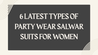 Upgrade Your Ethnic Wardrobe with These 6 Party Wear Salwar Suits