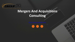 mergers and acquisitions consulting