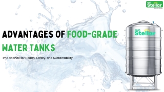 Advantages of Food-Grade Water Tanks