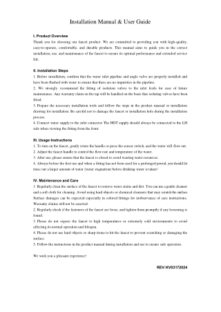 installation manual user guide
