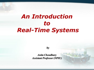 2 An Introduction to Real-Time Systems