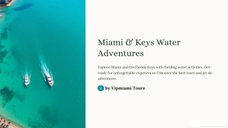 Thrilling Miami to Bahamas Jet Ski Tours: Adventure on the Open Water