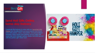 Send Holi gifts online, including sweets, gujiya, gulal to surprise your loved o