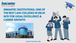 Inmantec Institutions Best Law Colleges in Delhi NCR for Legal Excellence & Career Growth