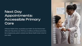 next day appointments accessible primary care