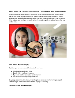 squint surgery a life changing solution post