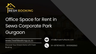 Office Space for Rent in Sewa Corporate Park, Gurgaon - Freshbooking