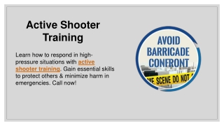 Active Shooter Training