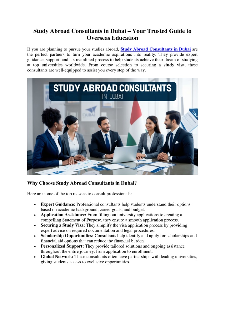 study abroad consultants in dubai your trusted