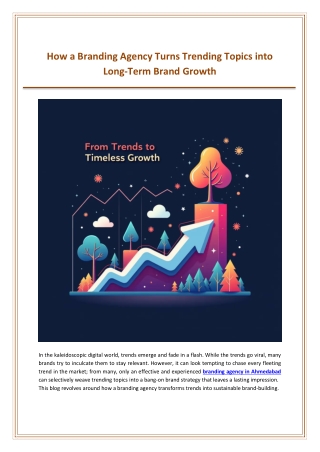 How a Branding Agency Turns Trending Topics into Long-Term Brand Growth